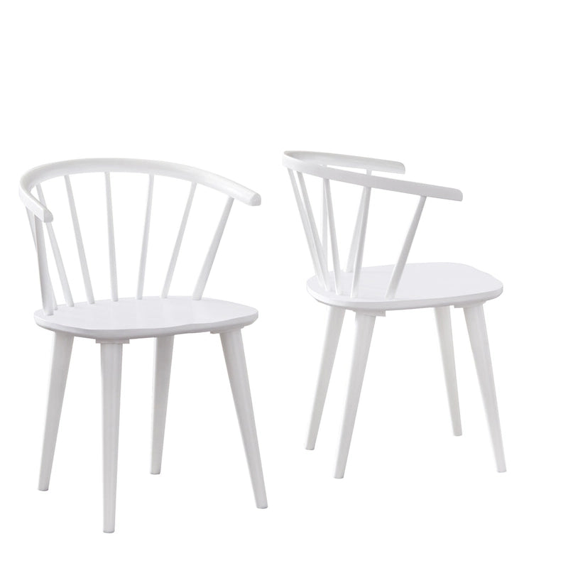 Chaises de salle à manger à barreaux en bois massif Florence Simple Living (lot de 2)