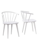 Chaises de salle à manger à barreaux en bois massif Florence Simple Living (lot de 2)