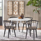 Chaises de salle à manger à barreaux en bois massif Florence Simple Living (lot de 2)