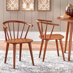 Chaises de salle à manger à barreaux en bois massif Florence Simple Living (lot de 2)