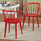 Chaises de salle à manger à barreaux en bois massif Florence Simple Living (lot de 2)