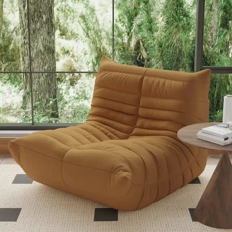 Fauteuil Crapaud Canapé Simple Tissu Teddy Fauteuil Poire