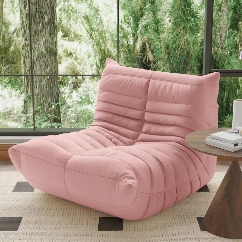 Fauteuil Crapaud Canapé Simple Tissu Teddy Fauteuil Poire