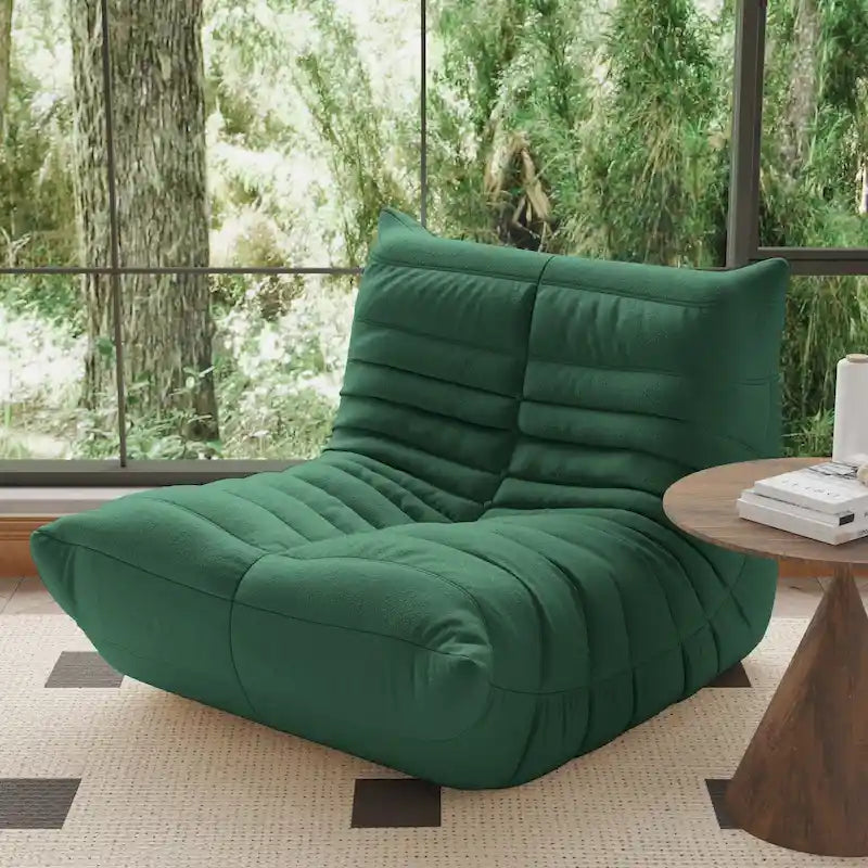 Fauteuil Crapaud Canapé Simple Tissu Teddy Fauteuil Poire