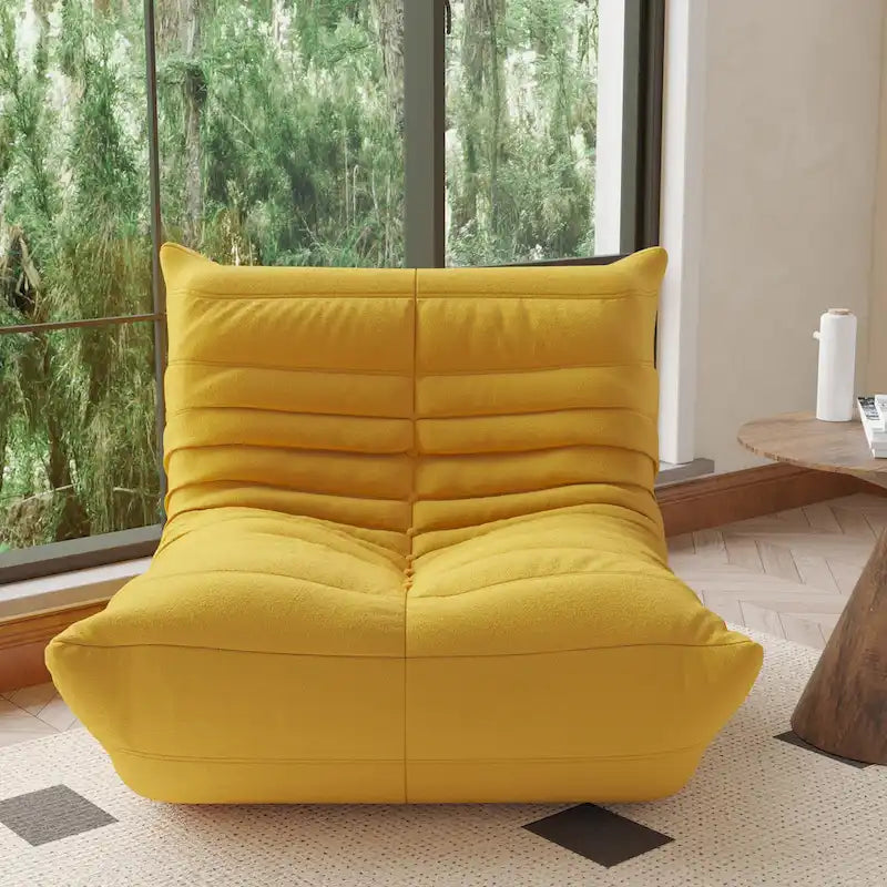 Fauteuil Crapaud Canapé Simple Tissu Teddy Fauteuil Poire