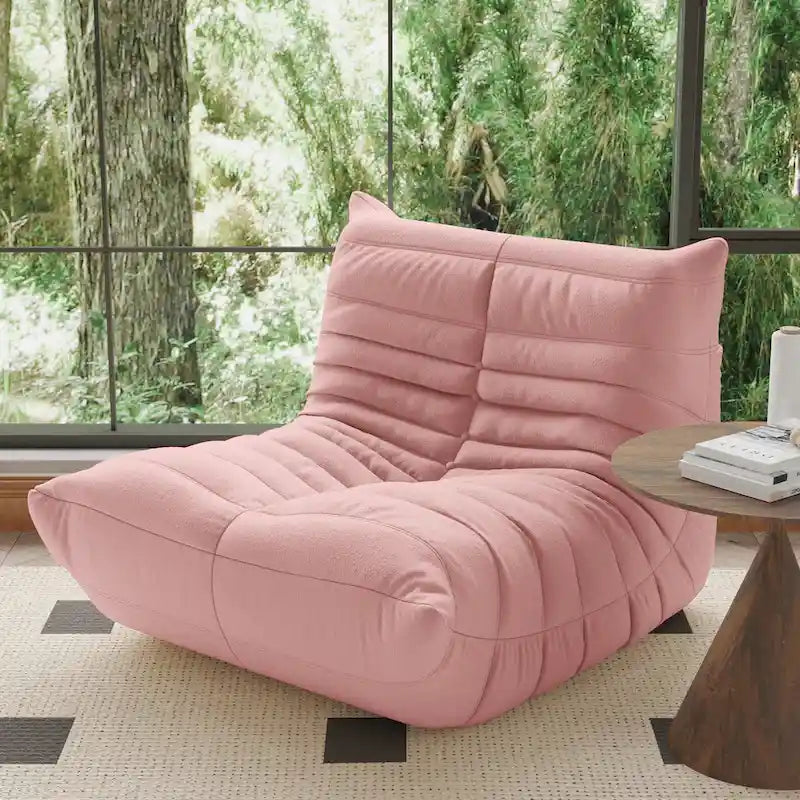 Fauteuil Crapaud Canapé Simple Tissu Teddy Fauteuil Poire