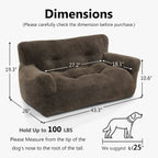 MCombo Canapé-lit pour animaux de compagnie pour chiens de petite et moyenne taille, tissu 0374