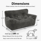 MCombo Canapé-lit pour animaux de compagnie pour chiens de petite et moyenne taille, tissu 0374