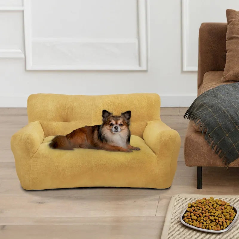 MCombo Canapé-lit pour animaux de compagnie pour chiens de petite et moyenne taille, tissu 0374