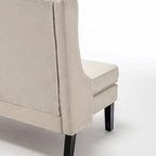 Banquette-méridienne moderne, causeuse, banquette-méridienne avec dossier haut pour salle à manger, salon, couloir ou entrée