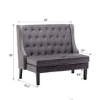 Banquette-méridienne moderne, causeuse, banquette-méridienne avec dossier haut pour salle à manger, salon, couloir ou entrée
