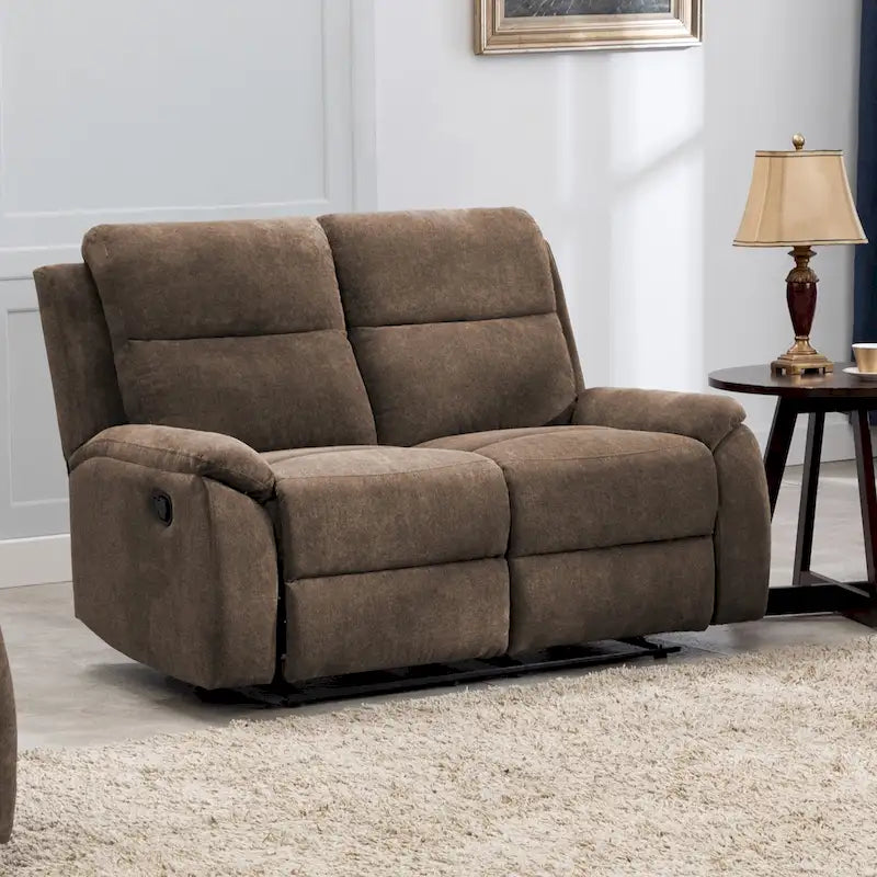 Causeuse inclinable de salon en tissu de transition