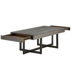 Table basse Eldersley Wood Finish avec deux tiroirs par iNSPIRE Q Modern