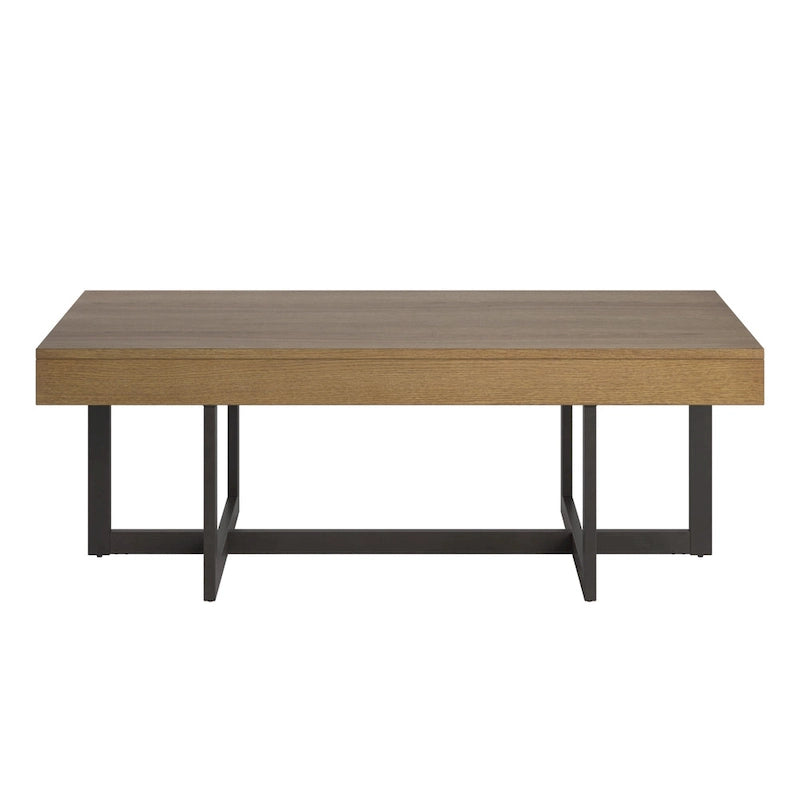 Table basse Eldersley Wood Finish avec deux tiroirs par iNSPIRE Q Modern