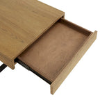 Table basse Eldersley Wood Finish avec deux tiroirs par iNSPIRE Q Modern