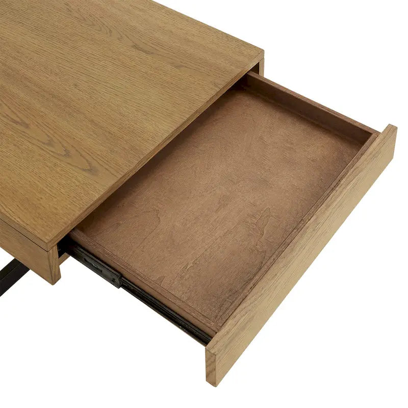 Table basse Eldersley Wood Finish avec deux tiroirs par iNSPIRE Q Modern