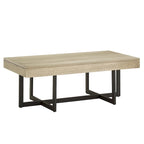 Table basse Eldersley Wood Finish avec deux tiroirs par iNSPIRE Q Modern