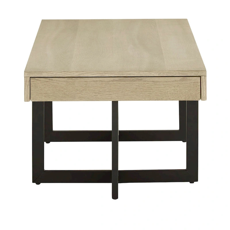 Table basse Eldersley Wood Finish avec deux tiroirs par iNSPIRE Q Modern