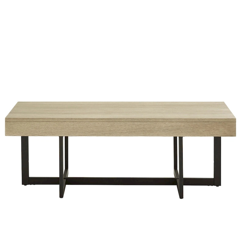 Table basse Eldersley Wood Finish avec deux tiroirs par iNSPIRE Q Modern
