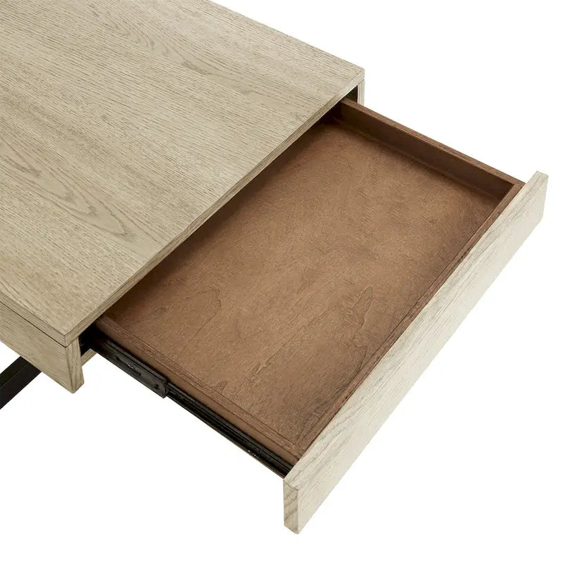 Table basse Eldersley Wood Finish avec deux tiroirs par iNSPIRE Q Modern
