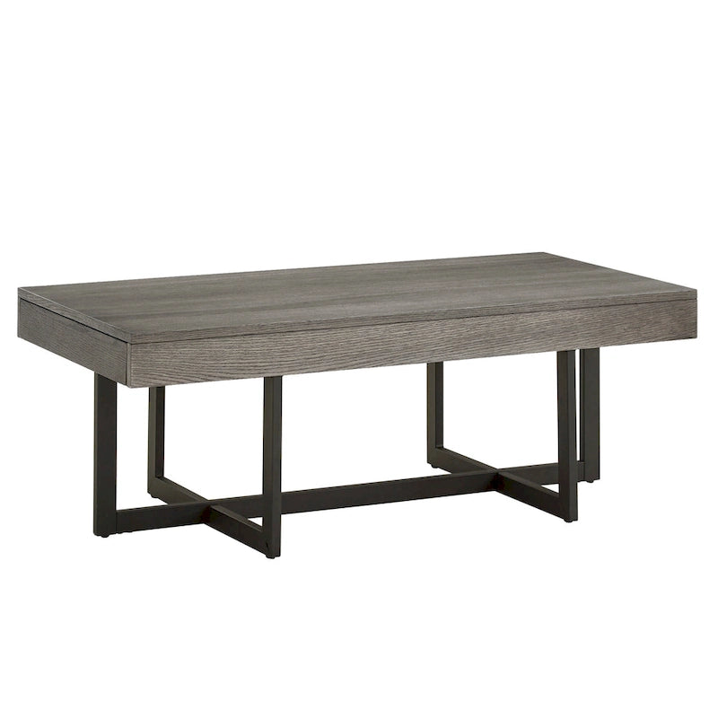 Table basse Eldersley Wood Finish avec deux tiroirs par iNSPIRE Q Modern