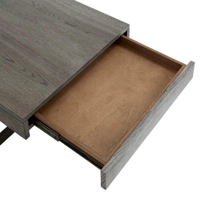 Table basse Eldersley Wood Finish avec deux tiroirs par iNSPIRE Q Modern