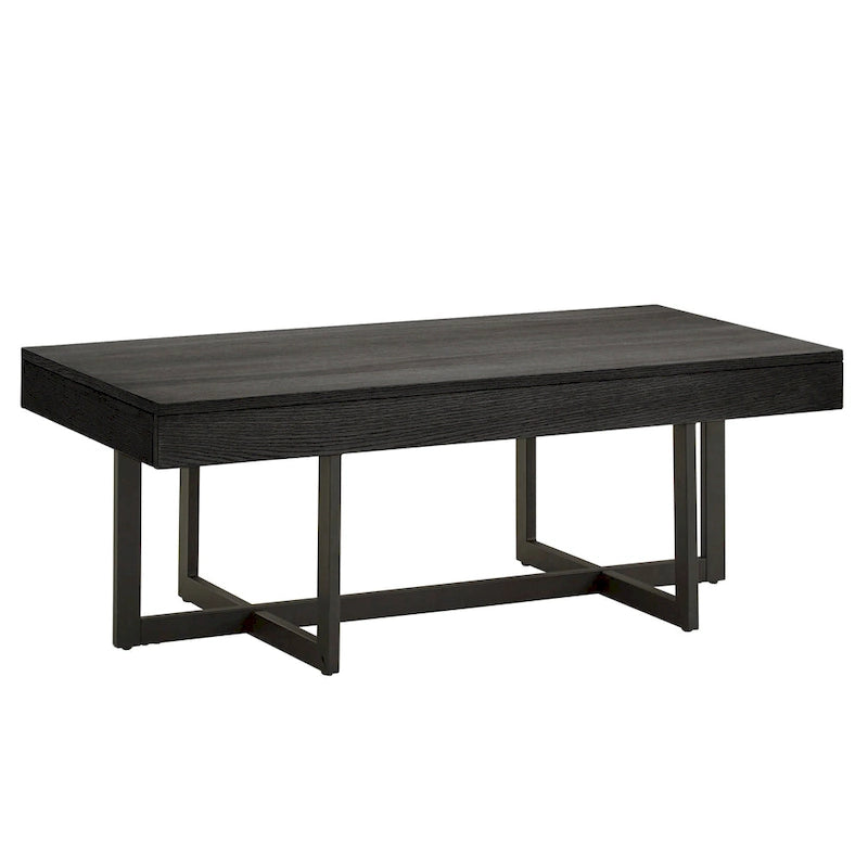 Table basse Eldersley Wood Finish avec deux tiroirs par iNSPIRE Q Modern