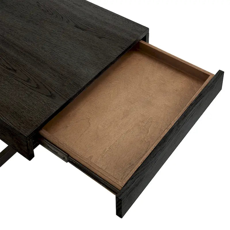 Table basse Eldersley Wood Finish avec deux tiroirs par iNSPIRE Q Modern
