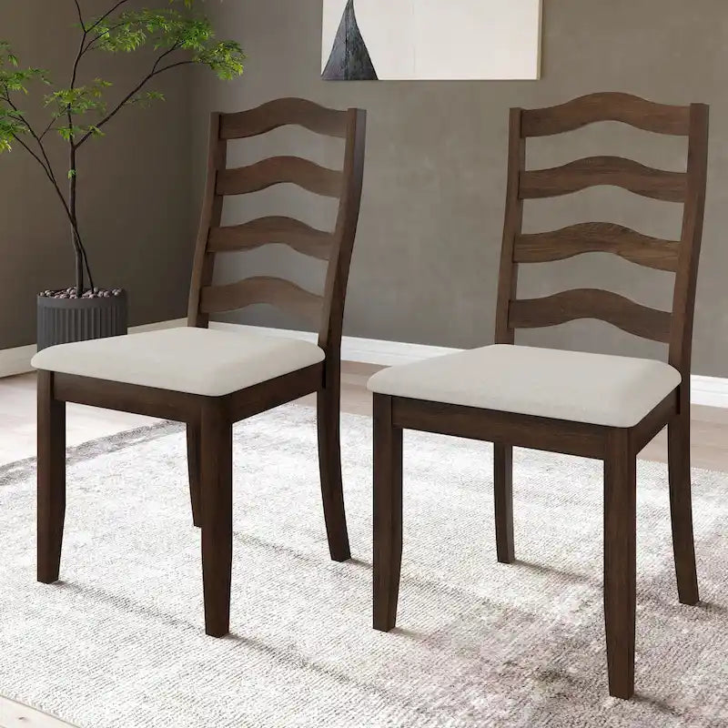 Chaises de salle à manger en bois Sophistique CraftPorch (Lot de 2) - N/A