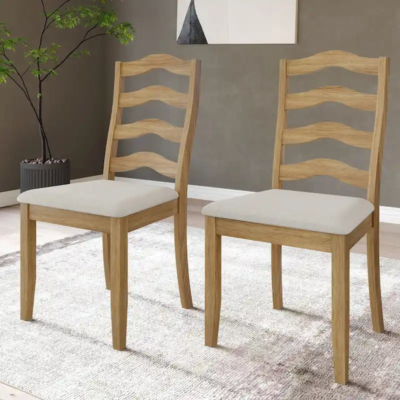 Chaises de salle à manger en bois Sophistique CraftPorch (Lot de 2) - N/A