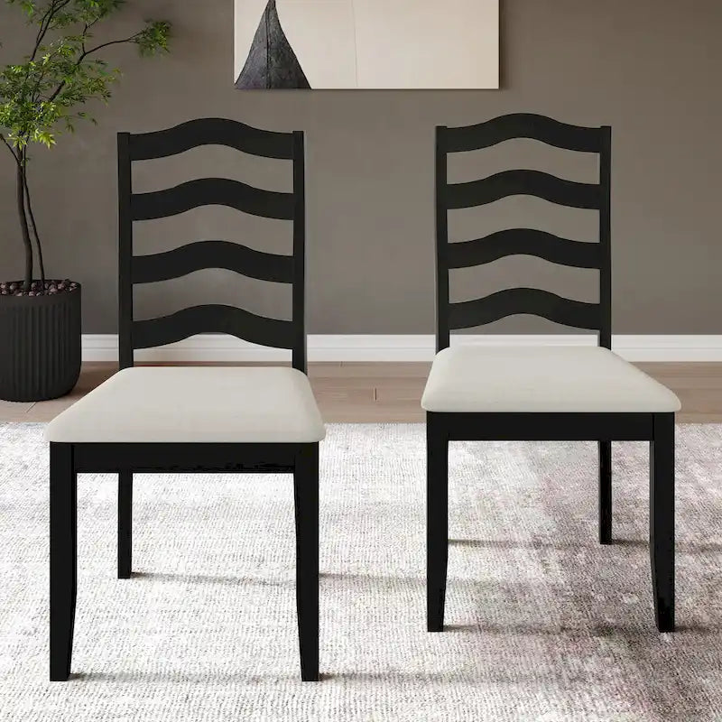 Chaises de salle à manger en bois Sophistique CraftPorch (Lot de 2) - N/A
