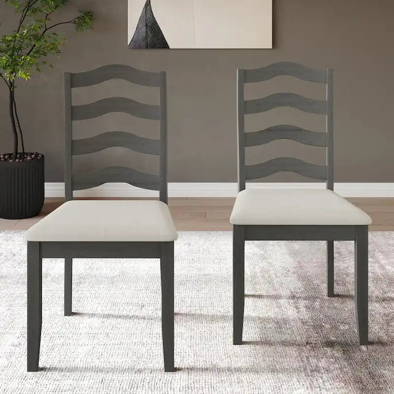 Chaises de salle à manger en bois Sophistique CraftPorch (Lot de 2) - N/A