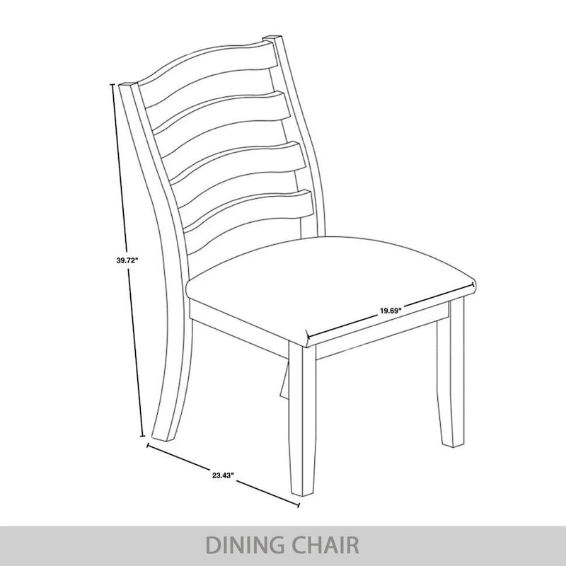 Chaises de salle à manger en bois Sophistique CraftPorch (Lot de 2) - N/A