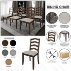 Chaises de salle à manger en bois Sophistique CraftPorch (Lot de 2) - N/A