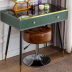 Tabouret de coiffeuse rond pivotant avec hauteur réglable