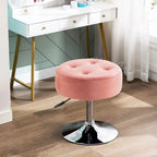 Tabouret de coiffeuse rond pivotant avec hauteur réglable