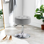 Tabouret de coiffeuse rond pivotant avec hauteur réglable