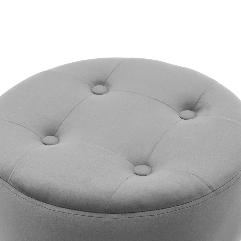 Tabouret de coiffeuse rond pivotant avec hauteur réglable