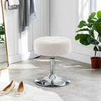 Tabouret de coiffeuse rond pivotant avec hauteur réglable