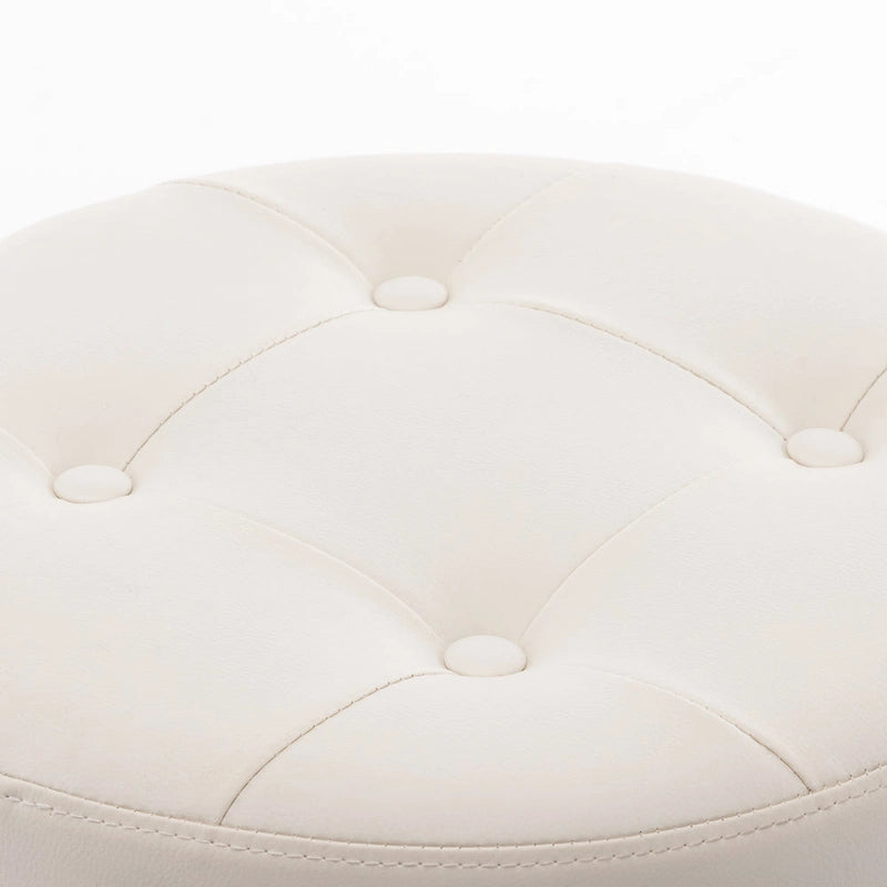 Tabouret de coiffeuse rond pivotant avec hauteur réglable