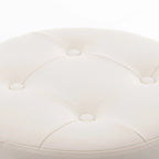 Tabouret de coiffeuse rond pivotant avec hauteur réglable