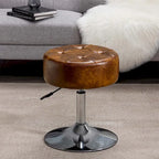 Tabouret de coiffeuse rond pivotant avec hauteur réglable