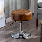 Tabouret de coiffeuse rond pivotant avec hauteur réglable