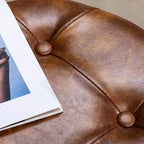 Tabouret de coiffeuse rond pivotant avec hauteur réglable