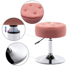 Tabouret de coiffeuse rond pivotant avec hauteur réglable