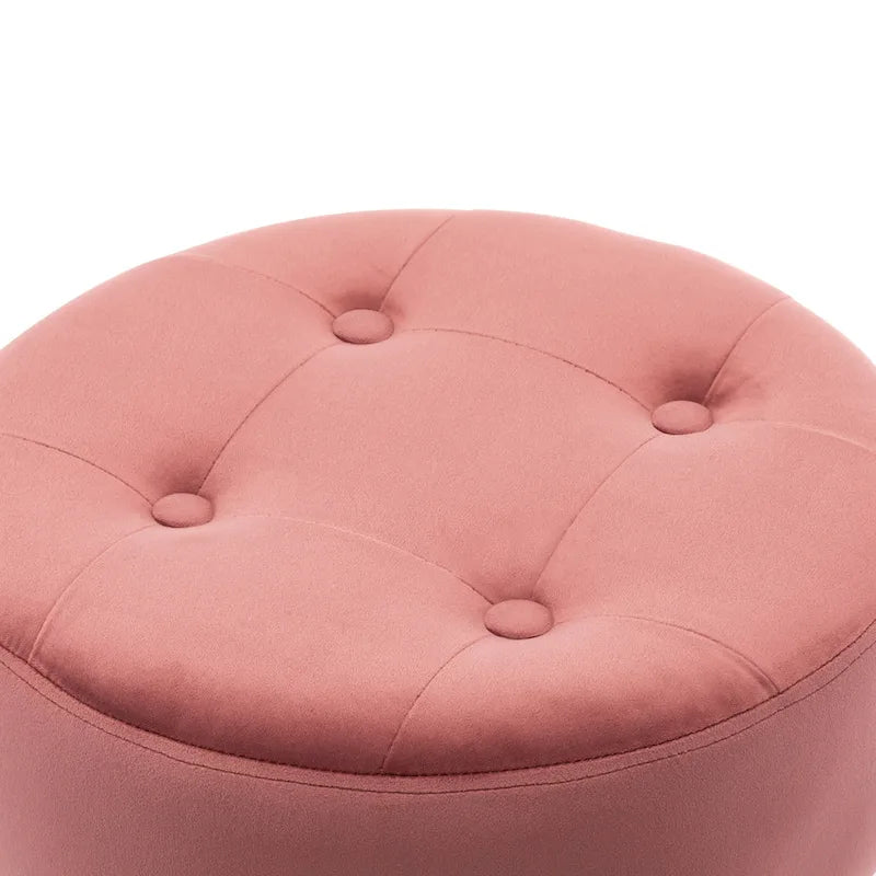Tabouret de coiffeuse rond pivotant avec hauteur réglable