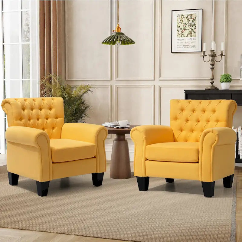 Fauteuil club confortable avec accoudoirs et siège rembourré