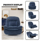 Fauteuil inclinable en chenille pivotant et réglable avec support de téléphone