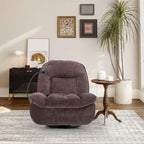 Fauteuil inclinable en chenille pivotant et réglable avec support de téléphone