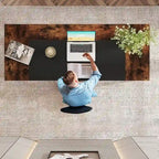 63 Bureau d'ordinateur exécutif : étagère de rangement, poste de travail moderne et simple
